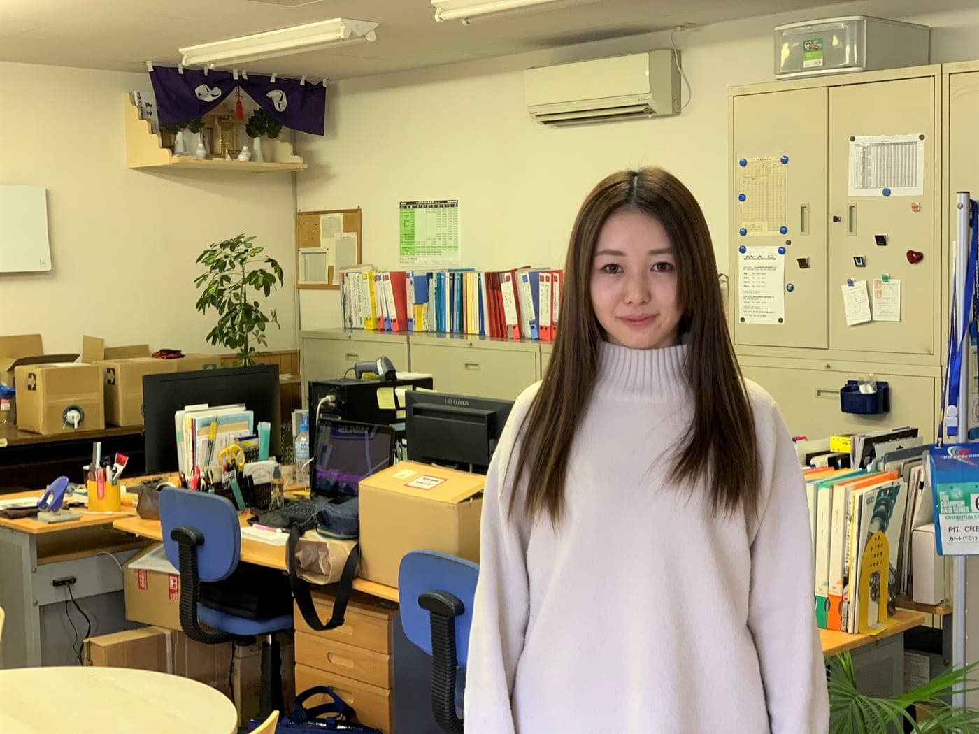 Yuka Abe in the ER office
